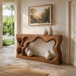 Modern Design Eco-Friendly Handmade Solid Wood Easy Assembly Custom Entrance <b>Table</b> <b>for</b> Home or Hotel Furniture Collections - Product Image 2