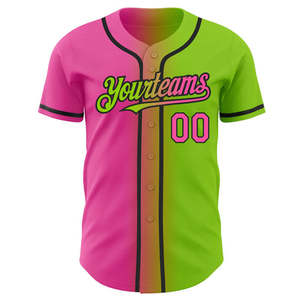 Maillot de baseball américain unisexe 2026 en gros, personnalisé avec nom et numéro d'équipe imprimés par transfert thermique, 100 % polyester - Product Image 2