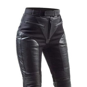 Pantalon en cuir de moto de haute qualité avec doublure intérieure, coupe confortable et design intemporel pour une utilisation décontractée et en moto. - Product Image 6