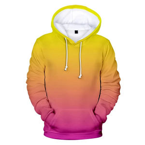 เสื้อฮู้ดผู้ชายไล่เฉดสี ทรงปกติ ผ้าถักโพลีเอสเตอร์ สวมใส่สบาย มีกระเป๋า ระบายอากาศได้ดี เหมาะสำหรับใส่ในฤดูใบไม้ผลิ - Product Image 4