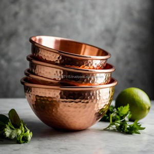 Comprar elegante cuenco de cobre ideal para servir Dal arroz Curry ensalada sopas postres pasta frutas aperitivos o platos - Product Image 1