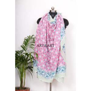 Pareos y pañuelos de playa hechos a mano al por mayor, 100% algodón suave, estampados a mano, a bajo precio, para mujer - Product Image 6