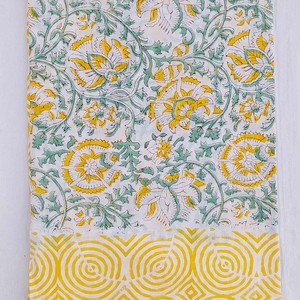Paréo indien imprimé à la main, sans bretelles, écologique, respirant, en tissu doux, pour la plage, idéal pour l'été - Product Image 1