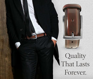 Ceintures en cuir de vachette en gros pour hommes, personnalisables OEM, options de logo sur mesure, boucle en alliage, largeur 1,5 pouce, longueur 30-48 pouces - Product Image 3