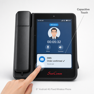 สำหรับ SC-9080-4GT โทรศัพท์ไร้สายแบบตั้งโต๊ะขนาด 8 นิ้ว รองรับ 4G พร้อมระบบ Android ความละเอียดหน้าจอ 800x1280 รับประกัน 1 ปี แอปพลิเคชันที่ใช้งานง่ายสำหรับสำนักงาน - Product Image 1