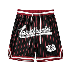 Shorts de sport unisexes en polyester et élasthanne à imprimé numérique, respirants, séchage rapide, écologiques, avec cordon de serrage, motif géométrique - Product Image 6