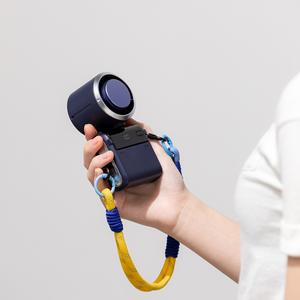 مروحة محمولة صغيرة بدون فرش عالية السرعة قابلة لإعادة الشحن مع شاشة LED للتبريد، إصدار جديد باللون الأزرق - Product Image 2