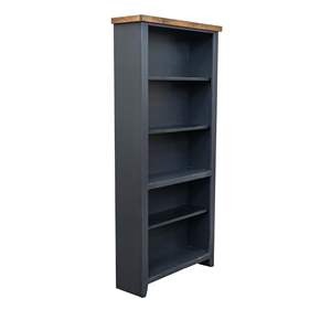 Bridgevine Home Essex libreria da 5 scaffali alta 72 pollici senza finitura nera e whisky richiesta - Product Image 3