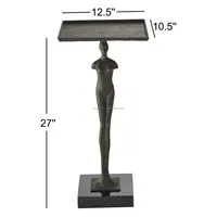 Ensemble de tables basses modernes de luxe faites à la main, carrées, en aluminium électroplaqué finition or, plateau en marbre, hauteur réglable, écologiques