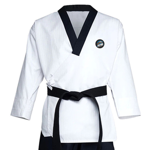 Conjuntos de Uniformes de Taekwondo Profesionales Unisex, Personalizables, Cintura Alta, Colores Sólidos, Poliéster/Algodón, Duraderos, Transpirables, para Artes Marciales - Product Image 4
