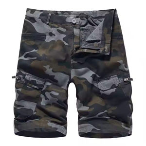Shorts Cargo Homme Multi-Poches en Coton Vert – Décontractés et Tactiques – Vente en Gros - Product Image 5