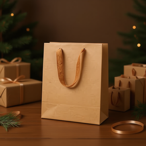 ถุงของขวัญกระดาษคราฟท์ 12x5.7x16 ซม. พร้อมหูหิ้วสำหรับใส่ของขวัญ - Product Image 2