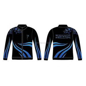 2025 Sublimation Veste d'équipe de danse en polyester pour femmes Conception d'échauffement pour adultes en nylon durable - Product Image 2