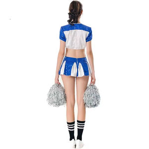 ชุดยูนิฟอร์มเชียร์ลีดเดอร์แบบกำหนดเองสำหรับผู้หญิงและเด็กผู้หญิง ชุดกีฬาทีมพร้อมโลโก้ เสื้อและกระโปรงสองชิ้น เหมาะสำหรับการเต้นเชียร์ - Product Image 1