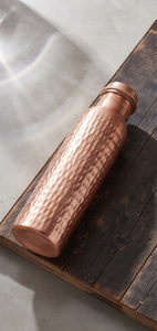 Bouteille d'eau en cuivre pur martelé, grande taille, style traditionnel ayurvédique, étanche, pour le sport – Vente en gros - Product Image 3