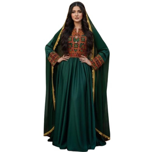 Robe longue pour femme, style traditionnel Pushtu Kuchi, designs personnalisés, manches longues, robe de soirée formelle, robe de mariage, authentique robe afghane faite à la main - Product Image 1