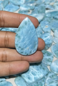 Larimar Natural de Formas Mixtas, Cabujón de Piedra Preciosa con Reverso Plano para Fabricación de Joyas, Collares, Anillos, Pulseras, Proveedor Mayorista de Cabujones - Product Image 5
