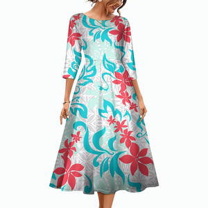 Ropa de Mujer, Vestidos de Noche, Estilo Tribal Polinesio con Tatuajes, Vestido Holgado, Ropa Casual de Calle, Vestidos Personalizados para Mujer - Product Image 2