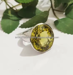 แหวนพลอยเงินสเตอร์ลิงทำด้วยมือแหวนดีไซน์เนอร์ปรับได้สำหรับ925ครบรอบการหมั้นของขวัญวันเกิดสำหรับเธอ - Product Image 1