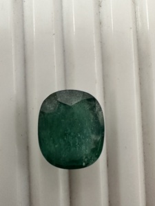 Piedra Preciosa de Esmeralda Verde de Lujo de 6.4 CTS, Corte Esmeralda, Forma de Cojín, Aspecto Natural, Piedra de Esmeralda Suelta para la Elaboración de Joyería Fina - Product Image 3