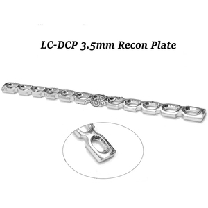 Placa de Reconstrucción DCP Veterinaria de 3.5mm, Juego de 6 Orificios, 10 Piezas, Ortopédica, Acero Inoxidable - Product Image 2