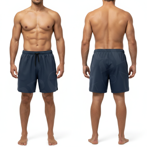 Shorts de sport à séchage rapide avec logo personnalisé, taille élastique, en polyester de haute qualité, légers, pour la course et l'entraînement – Vente chaude - Product Image 3