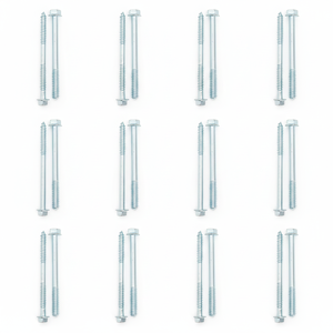 Class 4.8 6.8 Zinc Plated Carbon Steel Hex Head Partial Thread Lag <b>Screws</b> M6-M12 Metric/Inch DIN/ANSI PDC Model 13 Wood - Product Image 1