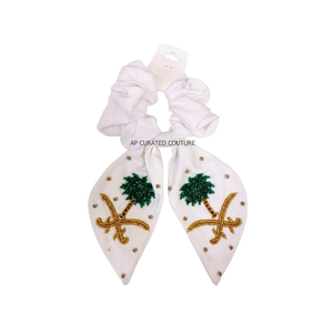 Luxury Custom Seed Beaded <b>Hair</b> Clips and Scrunchies Palm Tree Inspired Handmade <b>Hair</b> <b>Accessories</b> Hot Selling Fashion Collection - Product Image 3