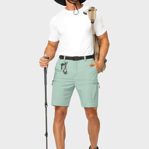 Shorts de randonnée cargo pour hommes de qualité supérieure, séchage rapide, multi-poches, logo personnalisé OEM, vente en gros - Product Image 2