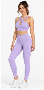 Women Yoga Sports Bra Stretch Fitness Gym Running Training Crop <b>Top</b> Breathable Seamless Design Logo <b>Low</b> MOQ Supportive - Product Image 4