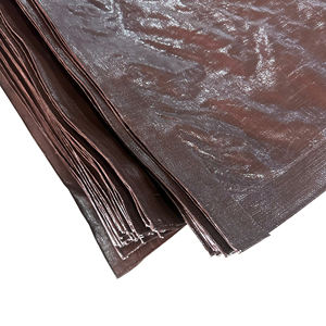 Bâche en PE marron haute résistance, très durable, couverture plastique haute capacité, couleur et taille personnalisables - Product Image 4