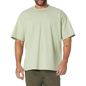 Camiseta de Hombre al por Mayor, OEM, Lisa, Oversize, con Hombros Caídos, 100% Algodón, para Ropa Urbana, Tallas Grandes - Product Image 5