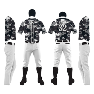 Uniforme de baseball sur mesure de haute qualité, confortable et respirant, 100 % polyester, disponible en différentes tailles - Product Image 6