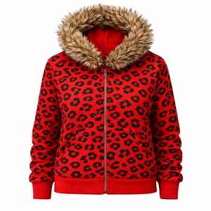 Fabricante de ropa, sudadera con capucha personalizada con cremallera estilo Y2K, con bolsillos retro de piel sintética, corte regular para hombre, 100% algodón, sudadera con capucha de camuflaje para hombre - Product Image 4