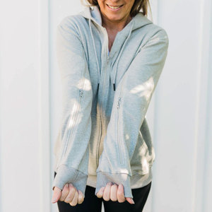 Sweat-shirt à capuche color block moderne pour femme, design à empiècements, vêtement de mode urbaine professionnelle, nouveau style 2026 - Product Image 6