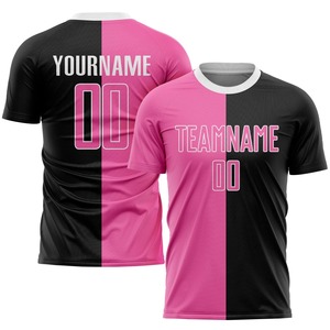 Ensemble de maillots de football personnalisés sublimés, moitié turquoise, moitié noir, uniforme de football avec impression de nom, numéro et kit d'équipe - Product Image 5