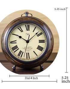Wooden Analog Art Decor <b>Table</b> <b>Clock</b> Compact Desk Natural Desktop Timepiece Decorative Mini Office Home Radio Wholesale OEM - Product Image 3