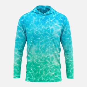 Men's Long Sleeve Fishing <b>Hoodie</b> UPF 50+ <b>UV</b> <b>Protection</b> Quick Dry Breathable Sun <b>Protection</b> Performance Fishing Shirt - Product Image 1