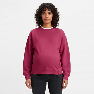 Manufacture Maternity <b>Nursing</b> Sweatshirts Women Heavy Fleece Crew Neck Breastfeeding Sweatshirt Ladies <b>Nursing</b> Fleece Sweatshirt - Product Image 1