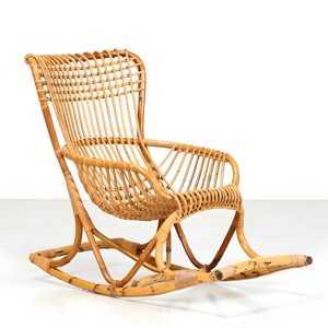 Chaises berçantes en bois de rotin durable à prix compétitif chaise longue de loisirs naturelle écologique pour le mobilier de maison - Product Image 6