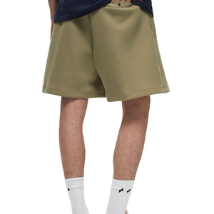Shorts d'été en coton sur mesure pour hommes, style urbain uni, tissu respirant, coupe tendance, broderie personnalisée, directement de l'usine - Product Image 3