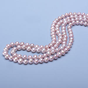 Collier de perles d'eau douce Tilian 7-8 mm, chaîne de pull monocouche, boucle en forme de 8, cercle fermé, polyvalent et élégant pour multiples occasions - Product Image 4