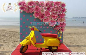 Muslim <b>Wedding</b> Multicolor Scooter for Bride Entry Paksitani <b>Wedding</b> Photobooth Colorful Scooter Hindu <b>Wedding</b> Decor RickshawUSA - Product Image 3