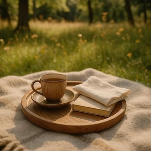 Bandeja de Madera Ecológica de Excelente Calidad para Té, Café, Aperitivos y Desayuno con Acabado Natural Disponible a Precio de Fábrica - Product Image 3