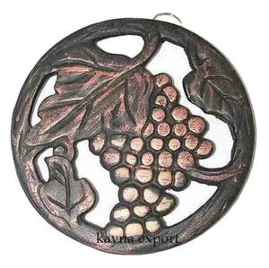 Sous-plat en métal fini antique unique sous-plat en métal fini rustique robuste sous-plat en métal fini cuivre et bronze antiques à vendre - Product Image 1