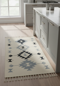 Housse de coussin en coton peluche tissée à motif floral moderne, lavable en machine, réversible, noire, pour camping, maison, pique-nique, voyage, prière 950 - Product Image 2