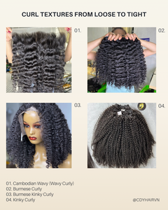 Extensions de cheveux naturels bruts vietnamiens de qualité export CDYHAIRVN, avec closure HD 5x5 et mèches bouclées birmanes, cuticules alignées - Product Image 5