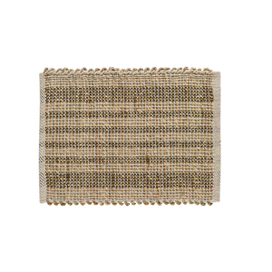 Napperons ronds en osier et jonc de mer, tapis de table tressés en paille, sous-plats en fibres naturelles pour la décoration de salon de style côtier - Product Image 1