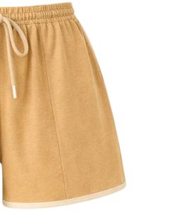 Customized Beige Women Camisole And Shorts <b>Set</b> Summer Two Piece Outfit Cotton Blend Crop Top Drawstring Shorts Casual Lounge <b>Set</b> - Product Image 5