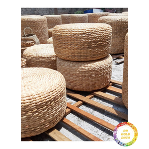 Round Rattan <b>Floor</b> <b>Cushion</b> Pad Bohemian Style Handmade Natural Fiber <b>Outdoor</b> Indoor Decor Living Room Use - Product Image 6